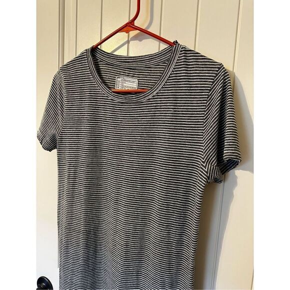 Current/Elliott Beatnik Racer Striped Crew Neck T-Shirt Mini Dress Women Size 0 - Picture 5 of 10